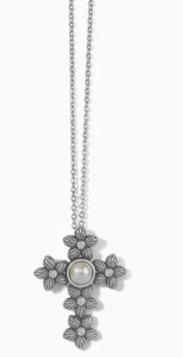 Collar colgante de perlas Brighton Bloom cruz flor nuevo con etiquetas $78 Foto 1 de 2