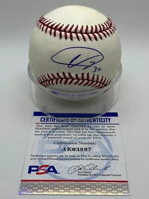 Ubaldo Jimenez Colorado Rockies Signed Autograph Official OMLB Baseball PSA DNA - Image 1 of 2