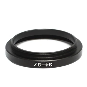 34mm to 37mm Step-Up Lens Filter Ring Adapter Black - Picture 1 of 9