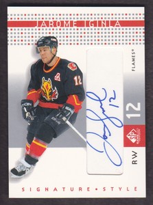 2002-03 SP Game Used Signature Style #SS-JI Jarome Iginla Auto