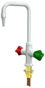WaterSaver CT414 Deck Mounted Mixing Faucet Gray Red and Green Color Tech  - Picture 1 of 4