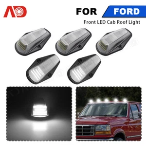 5PC 6000K LED Cab Roof Running Marker Light For 1984-1997 Ford F-150 F-250 F-350 - Picture 1 of 12