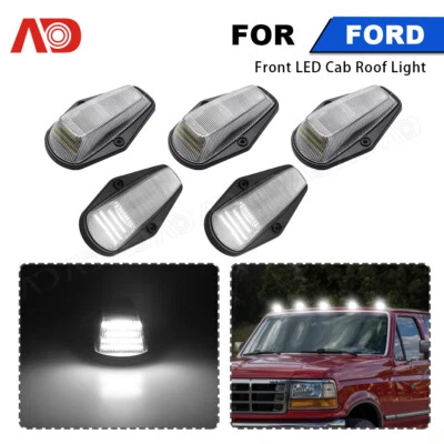 Luz de señalización LED de techo de cabina de 6000 k 5 piezas para Ford F-150 F-250 F-350 1984-1997 Foto 1 de 4