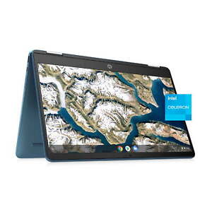 New, HP Chromebook x360, 14” HD, Intel Celeron N, 64GB eMMC, 4GB RAM, Teal