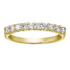Diamond Wedding Ring For Women 1/2 Ct 14K White Gold Round 10 Stones Bridal Band