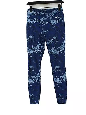 Nike Women's Sports Bottoms M Blue Graphic Polyester With Elastane Leggings • 15.56€