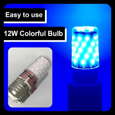 E27 LED Bunte Maisbirne Licht Kein Blitz 270 Strahl Lampada 220V 7 Farben Lampe - Bild 1 von 4