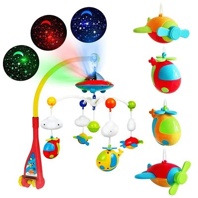 Canciones de guardería para bebé movimiento de cama cuna niño bebé caja de música juguetes para 0-12 meses Foto 1 de 4