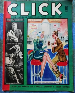 CLICK MAGAZINE Picture Monthly Mar 1939 Reno Jackson Hole Panama Canal Kentucky - Imagen 1 de 2