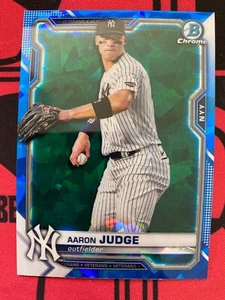 Bowman 2021 cromo zafiro Aaron Judge New York Yankee #25 - Imagen 1 de 2