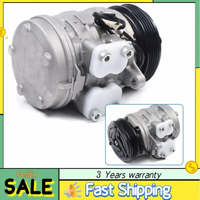 AC A/C Compressor W/ Clutch Fit Geo Metro /Tracker, Suzuki Sidekick /Swift /X-90 - Image 1 of 4