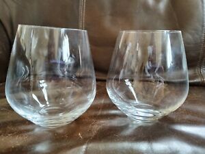 Lenox ~ Tuscany Classics Stemless Wine Glasses (2),  4 3/8”x 2.5”