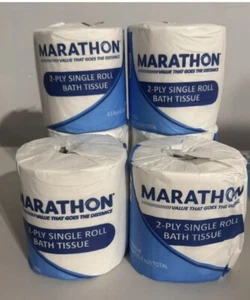 Marathon Bathroom Tissue, 2-Ply, 470 Sheets, 12Rolls Toiler Paper FAST SHIPPING - Picture 1 of 1