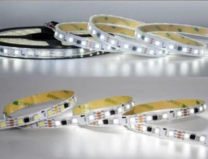 White/Warm White Led Strip DC12V WS2811 L:5M W:10/12mm Flowing Water Effect - Picture 1 of 6