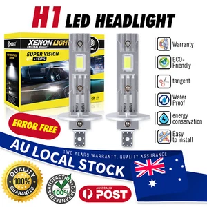 2PCS H1 LED Headlight Globes Dipped Beam High Beam Fits Audi A3 1990-1999 6500K - Picture 1 of 15