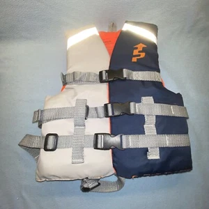Sherpa Weste Schwimmweste Kind 30-50LB Typ III PFD USCG geprüft blau/grau - Bild 1 von 9