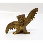 Small Brass Owl Figurine Statue H4