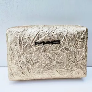 MAC Gold Makeup Cosmetic Bag, Large Size, Travel Toiletry Pouch Case, Brand New! - Picture 1 of 8