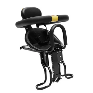 Black Portable Bicycle Child Seat For Bike/Electric Car/Mountain Bike Front Seat - Picture 1 of 23