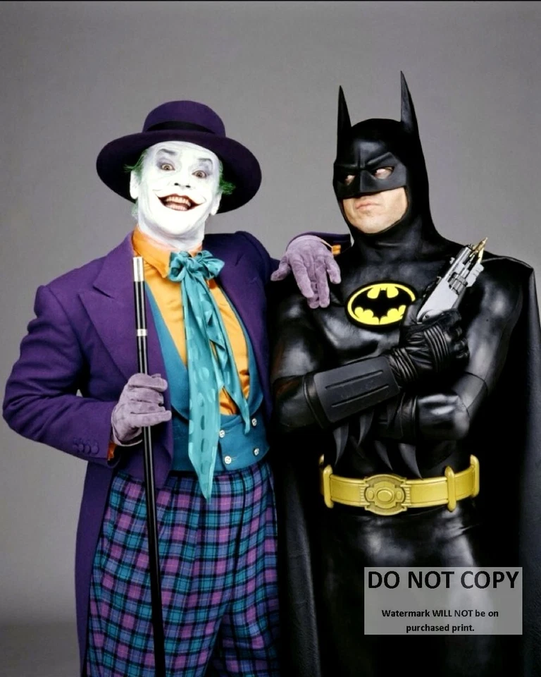 FOTO PUBLICITARIA DE JACK NICHOLSON (JOKER) Y MICHAEL KEATON "BATMAN" - 8X10 (BB-118) Foto 1 de 1