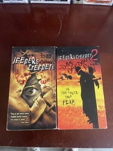 LOT OF 2 - Jeepers Creepers 1 And 2 VHS - Picture 1 of 5