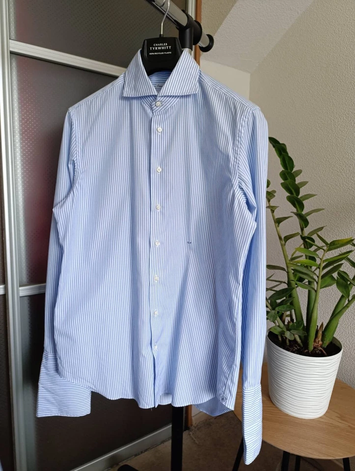 EMANUELE MAFFEIS CAMICIA A RIGHE SENZA RUGHE TUTTO IL GIORNO CON GEMELLI - Immagine 1 di 4