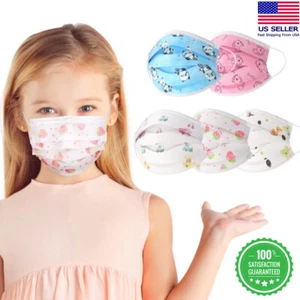 50/100 piezas máscara facial para niños desechables niñas niños máscara facial para niños 3 capas - Imagen 1 de 10
