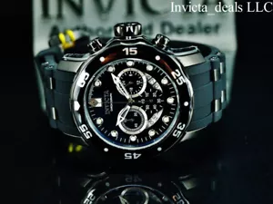 NUEVO Reloj Invicta Para Hombre 48mm PRO BUCEADOR COMBATE TRIPLE NEGRO Acero Inoxidable - Imagen 1 de 12