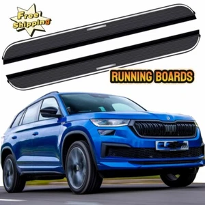 2PCS Side Step Running Boards Fits for Skoda Kodiaq 2017-2023 Nerf Bar Pedals - Imagen 1 de 7