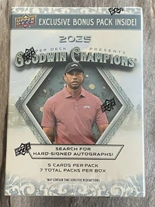 2025 UD Goodwin Champions 7 pack sealed blaster box Tiger Woods Michael Jordan ? - Picture 1 of 3