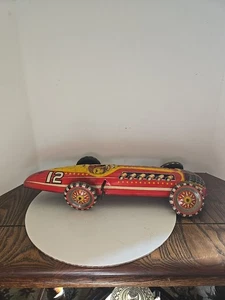 Vintage Marx 1950s #12 Racer Tin Litho Windup Race Car Parts - Bild 1 von 17