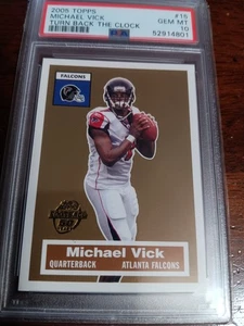 Michael Vick 2005 Turn Back The Clock PSA 10 Topps - Picture 1 of 4