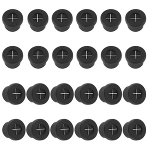 24 pcs câble en Caoutchouc Cordon œillet Mini Cache-Cordon Trou de Fil Couver... - Afbeelding 1 van 7