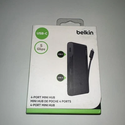 Belkin Hub USB-C 4-Port Black F4U090BTLBK - Image 1 of 4