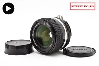 [Near MINT +++] SIC 825xxx Nikon Ai-s Ais Nikkor 28mm f/2.8 MF Lens From JAPAN - Image 1 of 4