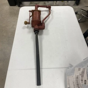 VINTAGE OIL / FLUID BARREL PUMP  MANUAL HAND CRANK ANTIQUE TUTHILL CORP - Picture 1 of 9