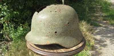 Elmetto tedesco reliquia originale-autentico WW2 WWII Wehrmacht #200 - Immagine 1 di 4