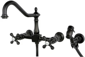 Elements Of Design ES1245AXBS Double Handle 8" Center Wall - Bronze - Picture 1 of 1