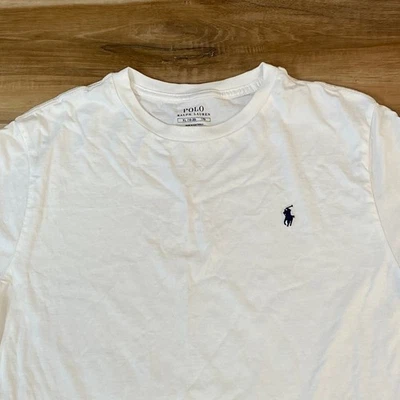 Polo Ralph Lauren Boys White Crew Neck Short Sleeve T Shirt Size XL (18-20) - Image 1 of 4