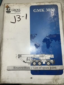 Grove GMK3050 Crane Spare Parts Maual 1999 303603-ETL Ersatzteilliste (USED) - Picture 1 of 14