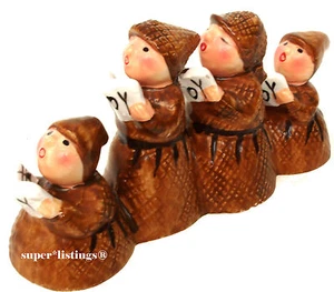 Dept. 56 Monks-A-Caroling 3rd Version 2nd Variation 1984-88 Snow Village 50407 - Picture 1 of 7