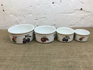 SET 4 X VINTAGE GRADUATED ALFRED MEAKIN EVESHAM NOT ROYAL WORCESTER DISHES - Picture 1 of 8