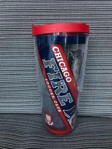 Chicago Fire FC Tervis Tumbler Cup MLS Soccer Team 24 oz MADE IN USA Cover