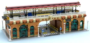 Lego MOC Overground Station/ONLY PDF instructions (provide an email to receive) - Imagen 1 de 18