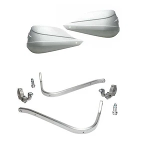Barkbuster Storm White Handguard & Tapred Bar Fit Kit Husqvarna TE 310 2008-2012 - Picture 1 of 4