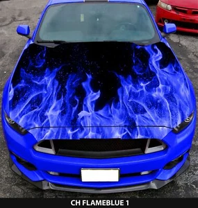 Vinyl Car Hood Wrap Full Color Graphics Decal Stickers Flame Blue Flameblue - Bild 1 von 1