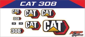 CAT 308 Vinyl Decal Set - Picture 1 of 1