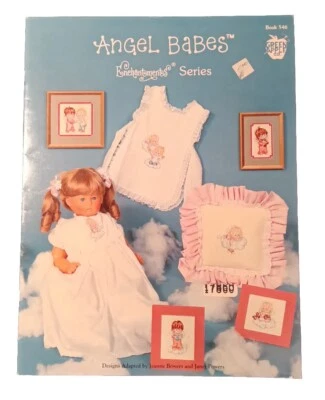 Green Apple Cross Stitch Pattern Booklet “Angel Babes" Enchantments Series #546 - Image 1 of 2