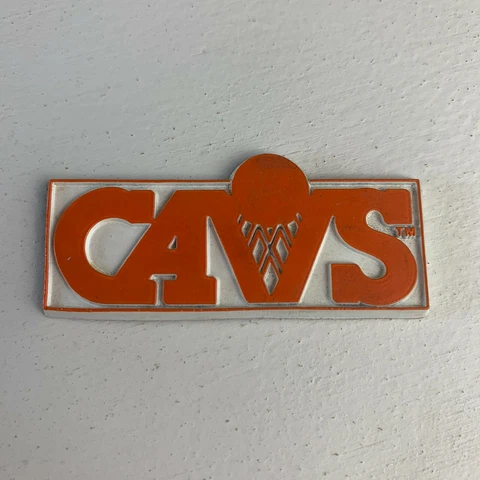 Cleveland Cavaliers Vintage Old NBA Rubber Basketball Fridge Magnet Cover