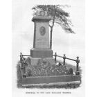Monument to Benjamin Webster in Brompton Cemetery - Antique Print 1884